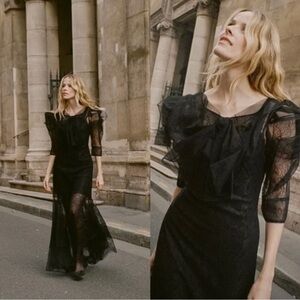 Doen Black Lace Dress